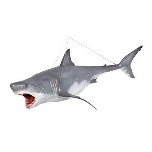 Revenge of the Great White Shark Hanging Sculpture