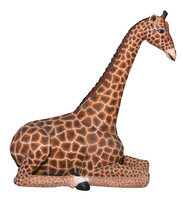 Design Toscano Dakarai Sitting Giraffe Garden Statue & Reviews | Wayfair