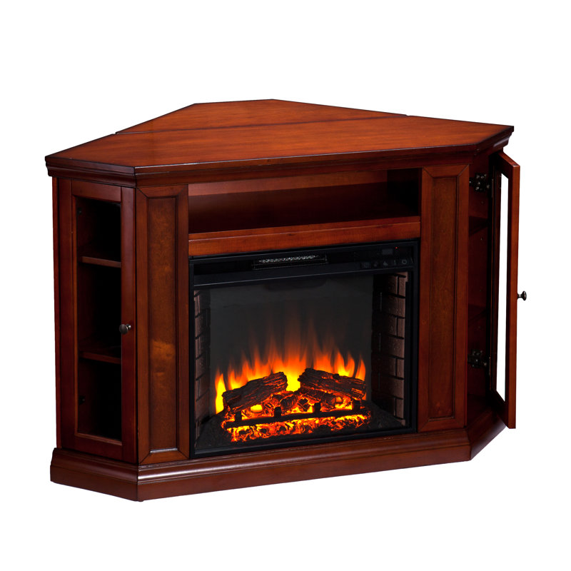 Alcott Hill Dunminning Corner Tv Stand With Fireplace Reviews Dunminning Corner Tv Stand With Fireplace