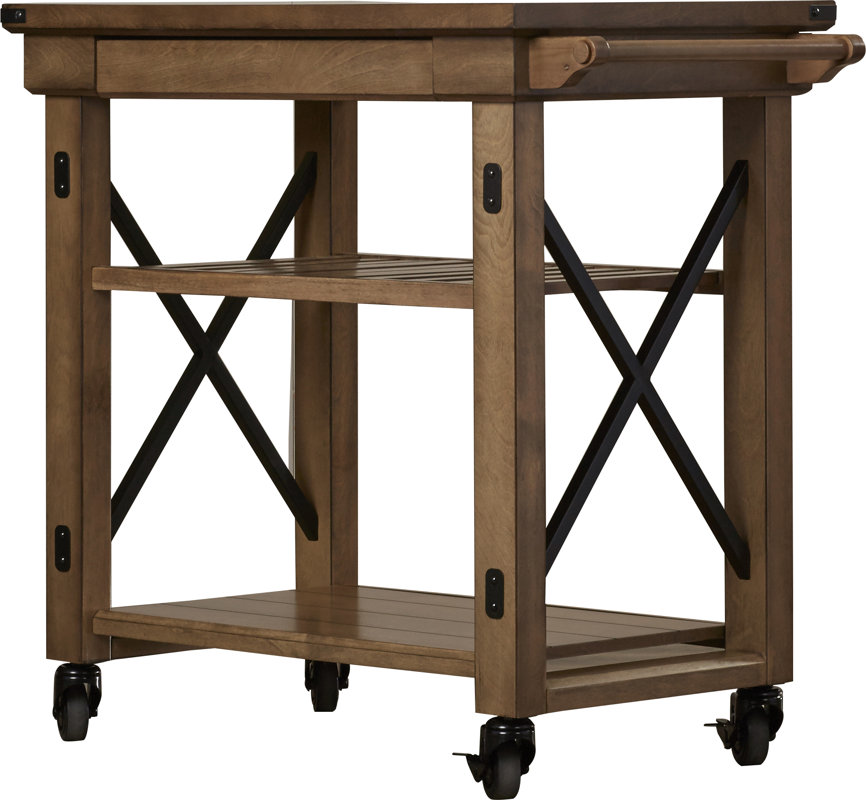 Gladstone Kitchen Island with Wooden Top #kitchendesign #island #mobile