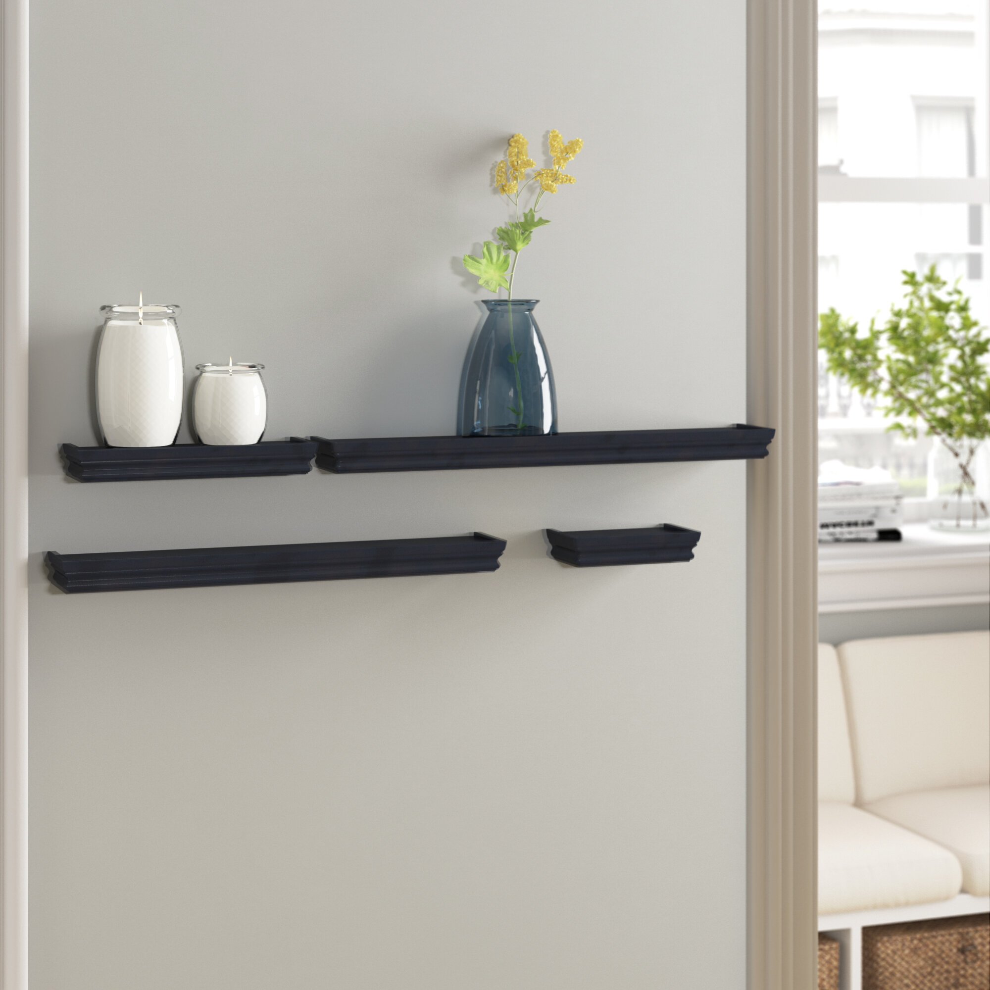 Winston Porter Schlemmer 4 Piece Wall Shelf Set Reviews Wayfair