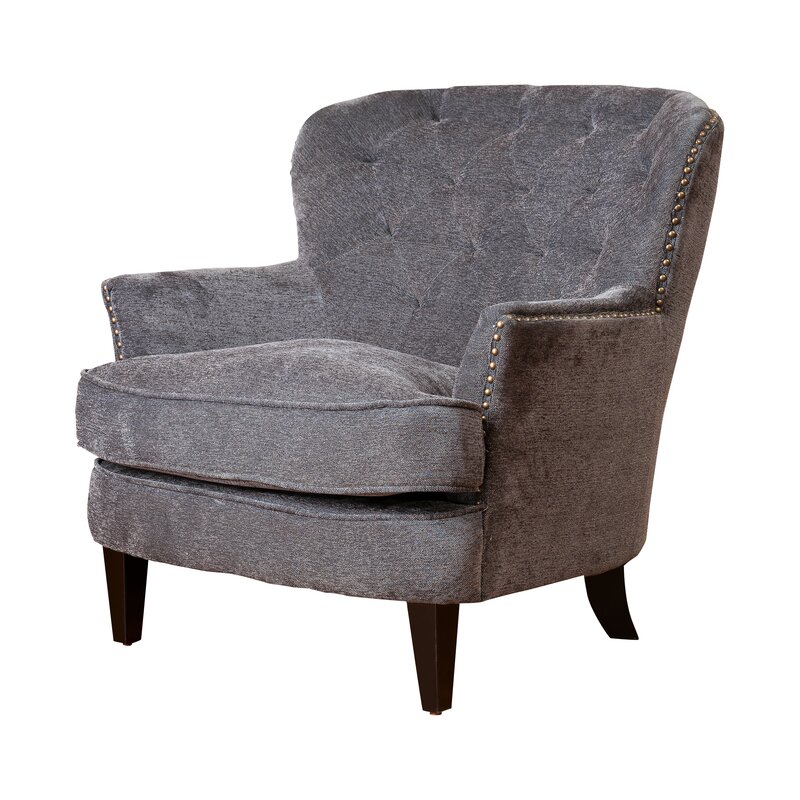 Parmelee Tufted Upholstered Linen Club Chair