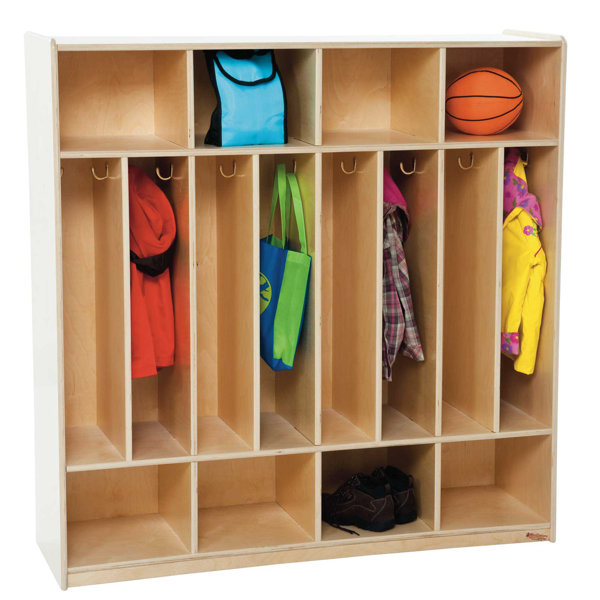 3 Tier 4 Wide Coat Locker by Wood Designs