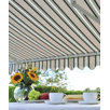Manual retractable awning
