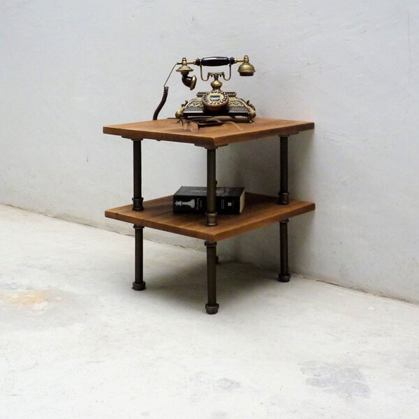 Cissell Industrial Chic End Table By Williston Forge