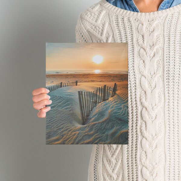 Sunrise Over Hatteras by Steve Ainsworth Photo Graphic Print on Canvas by Beachcrest Home