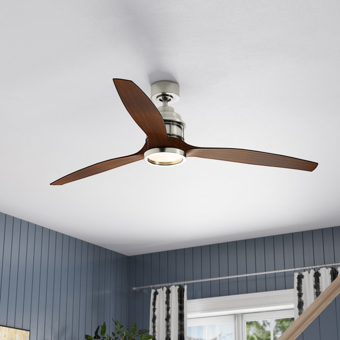 Orren Ellis 60 Harmony 3 Blade Led Ceiling Fan With Remote Light