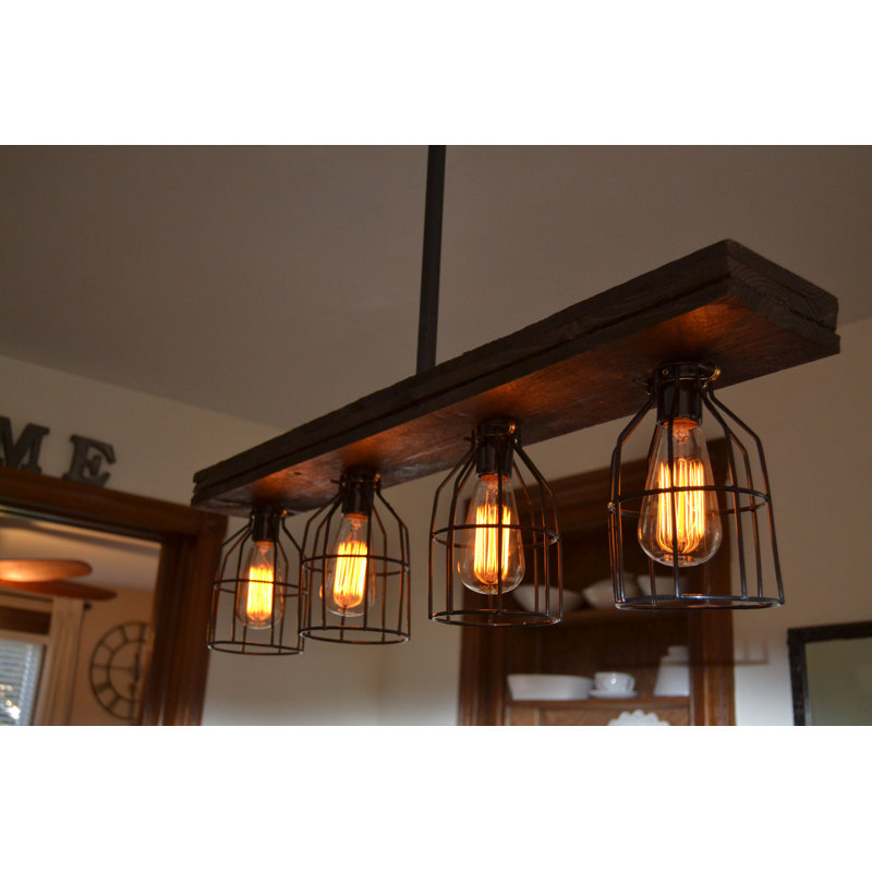 Williston Forge Ashlee 4 Light Kitchen Island Linear Pendant Light Kitchen Island Linear Pendant