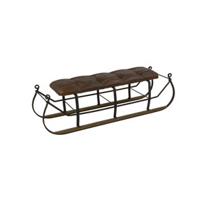 Snow Sled Upholstered Bench by Sarreid Ltd