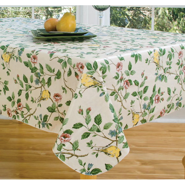 Linder 84 Oval Vinyl Tablecloth by August Grove
