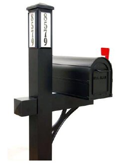 BrightLightMailbox Solar Illuminated Mailbox with Post Included ...