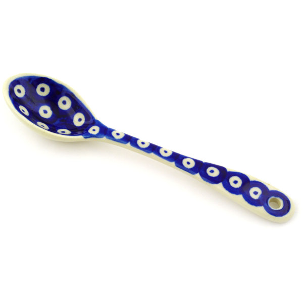 Eyed Peacock Polish Pottery Teaspoon by Polmedia