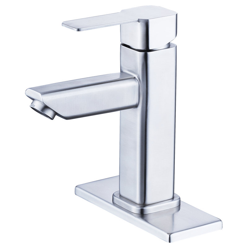 Lance 38C-B131N-CH iBenso Lance Solid Stainless Steel Ceramic Cartridge Single Hole Bathroom Faucet