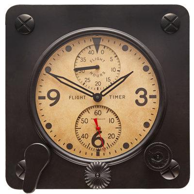 Flight Timer Wall Clock Pendulux