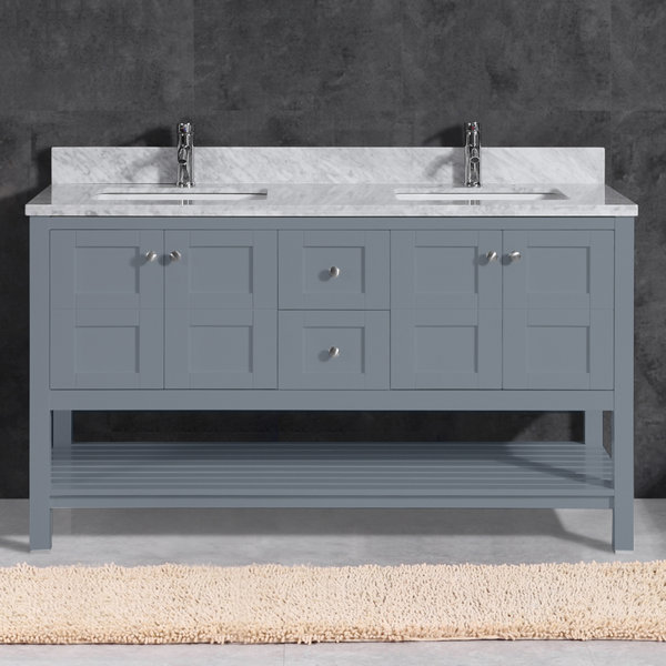Rebeca 60 Double Bathroom Vanity by Breakwater Bay