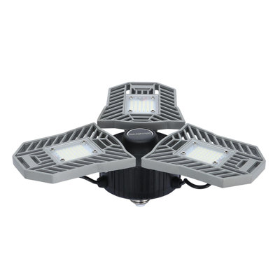 LED Garage Lights 60W Garage Ceiling Lights 6000LM Deformable Garage Lighting jwu9