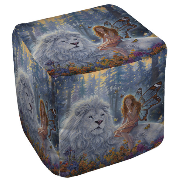 Star Birth Pouf By Manual Woodworkers & Weavers Wonderful