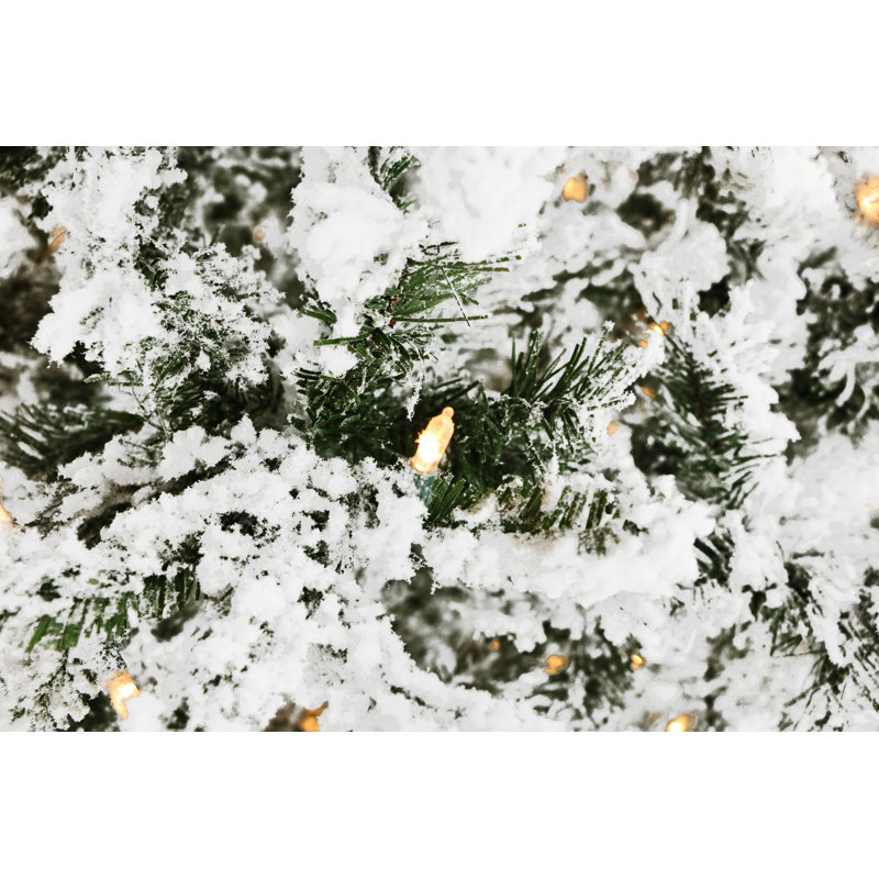 The Holiday Aisle 7 5 Snow Pine Artificial Christmas Tree With