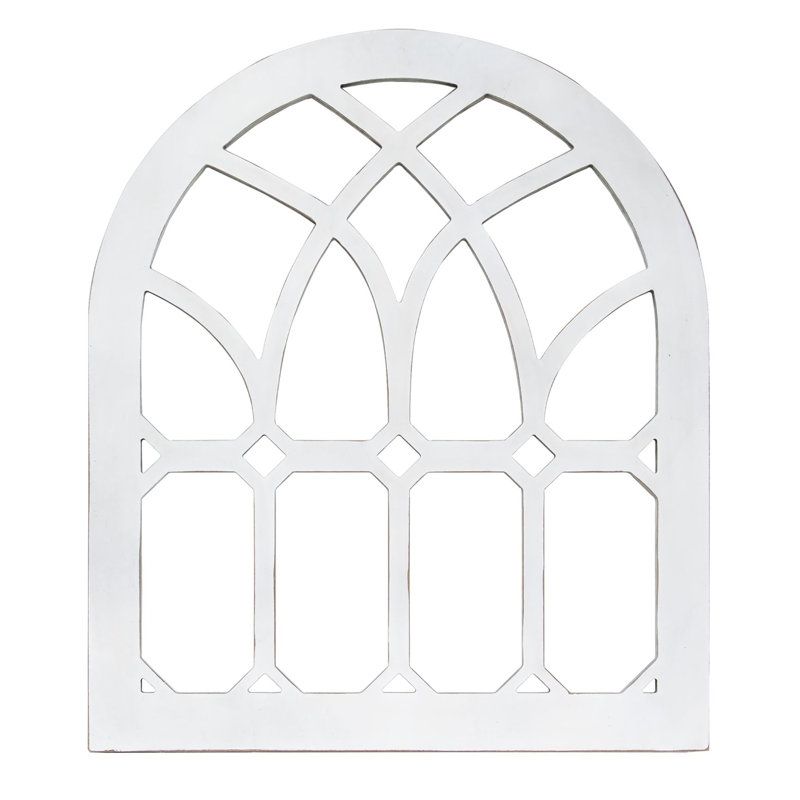 Gracie Oaks Farmhouse Emerald Cathedral Window Wall Decor Wayfair
