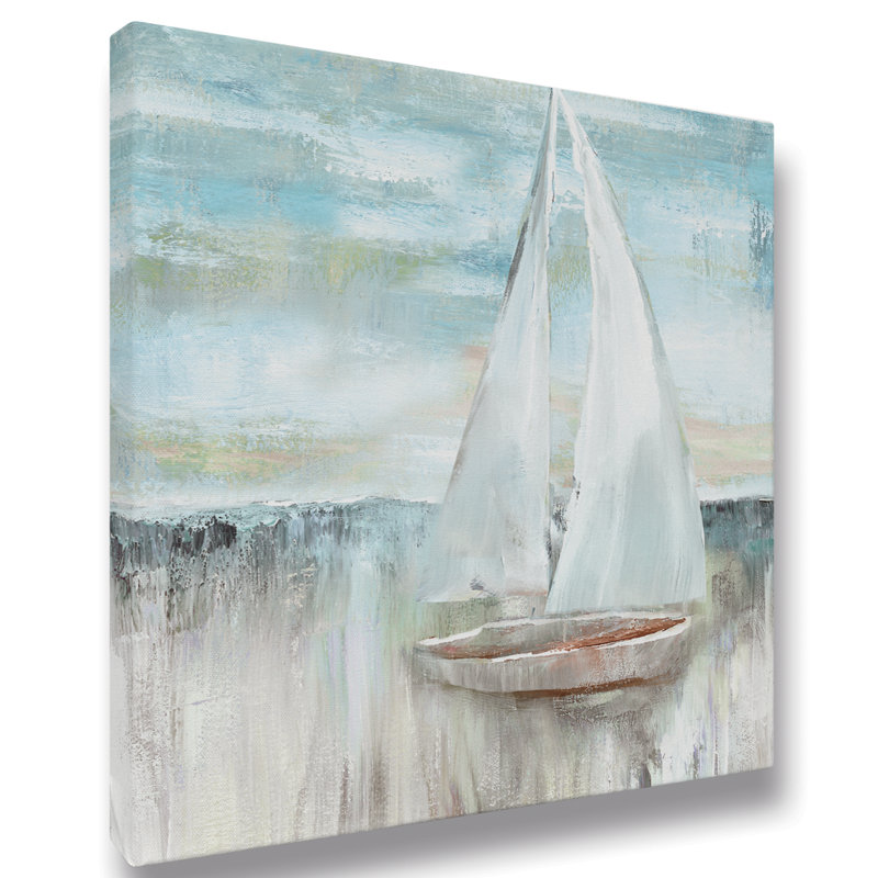 Breakwater Bay Sailboat 01 Acrylic Painting Print On Wrapped