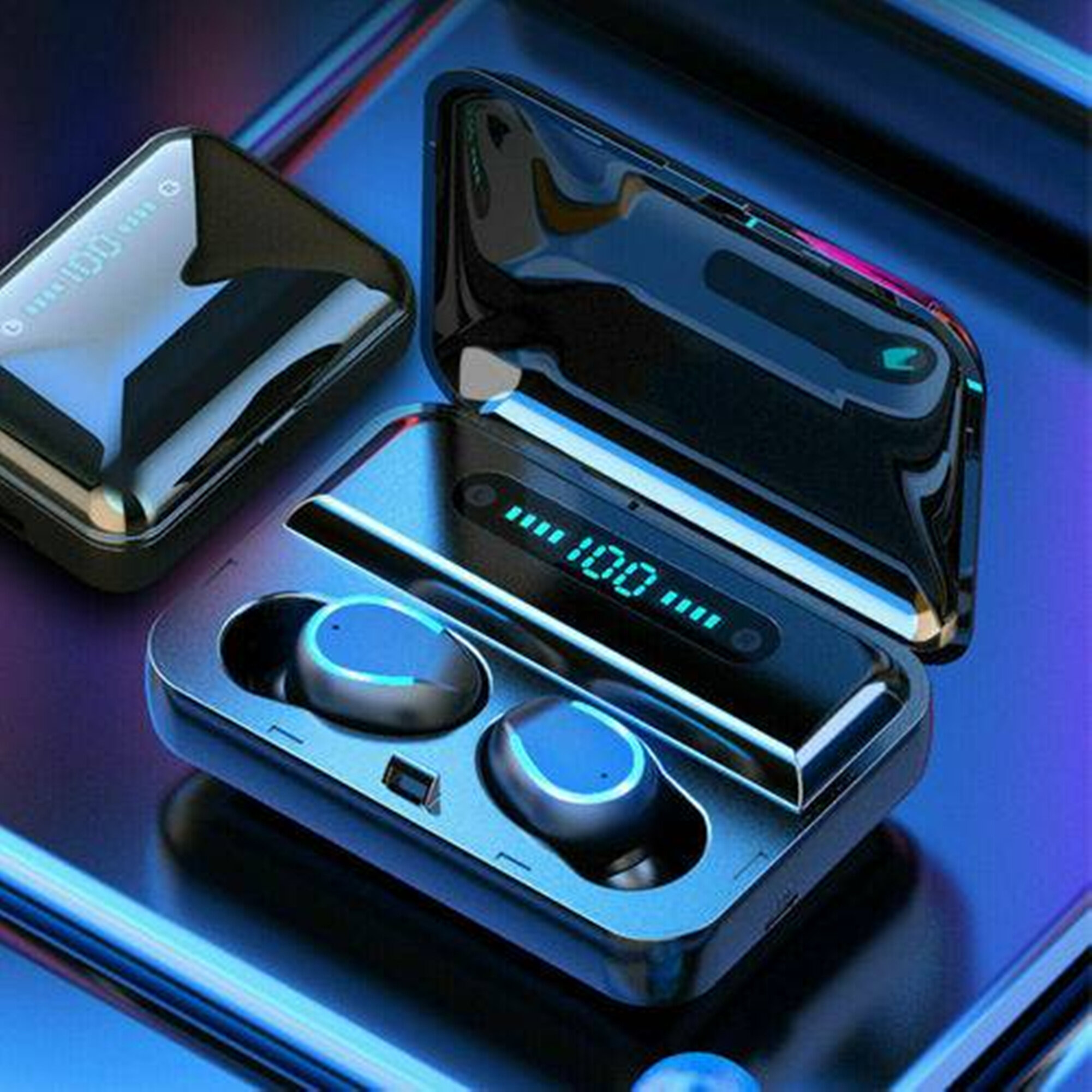 Mini Twin Bluetooth 5.0 Earbuds Headphones TWS Wireless Headset Noise Cancelling 