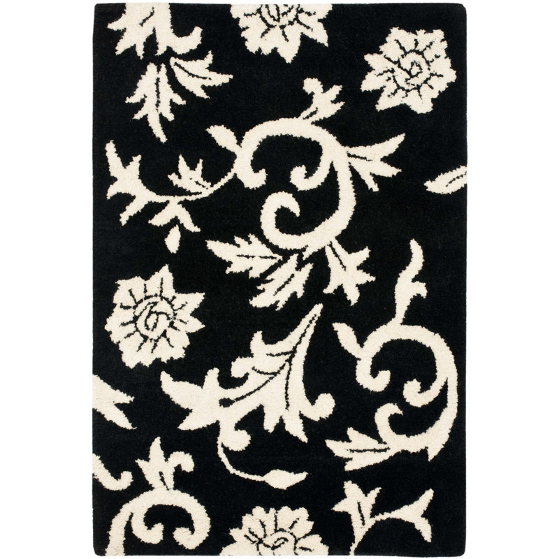 Safavieh Soho Black/Ivory Floral Area Rug & Reviews Wayfair