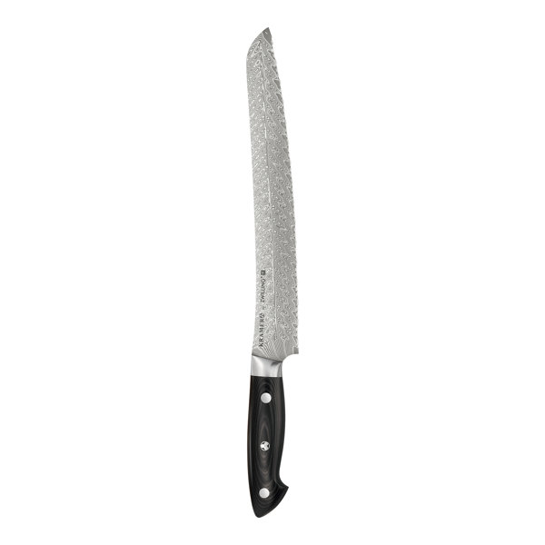 Euroline Stainless Damascus 9 Bread and Serrated Knife by Zwilling JA Henckels