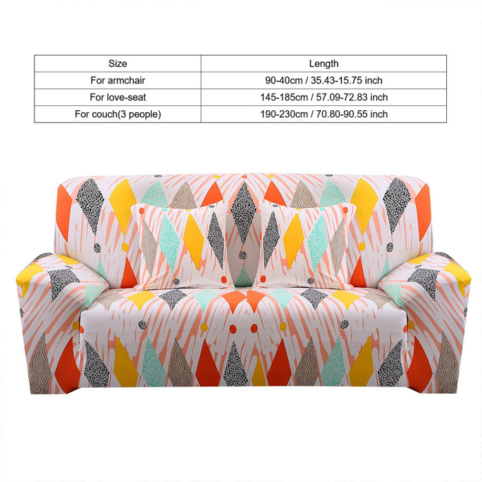 Wrought Studio Box Cushion Sofa Slipcover Wayfair