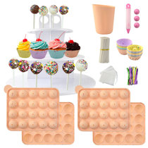 Silicone Tray Pop Cake Stick Pops Mould Cupcake Baking Mold Party Kitchen Tools 