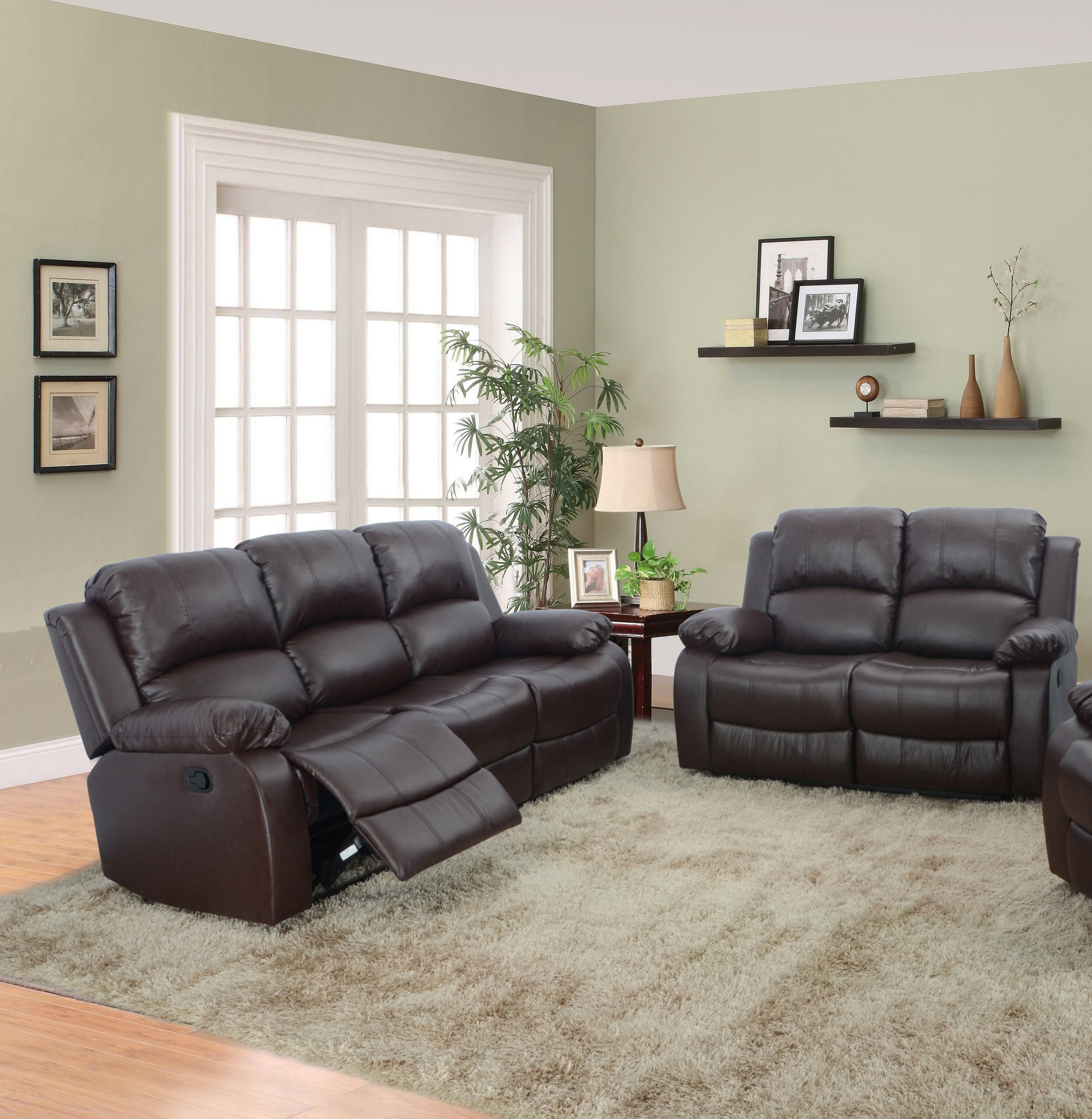 Red Barrel Studio Hartranft 2 Piece Faux Leather Reclining Living Room Set Reviews Wayfair