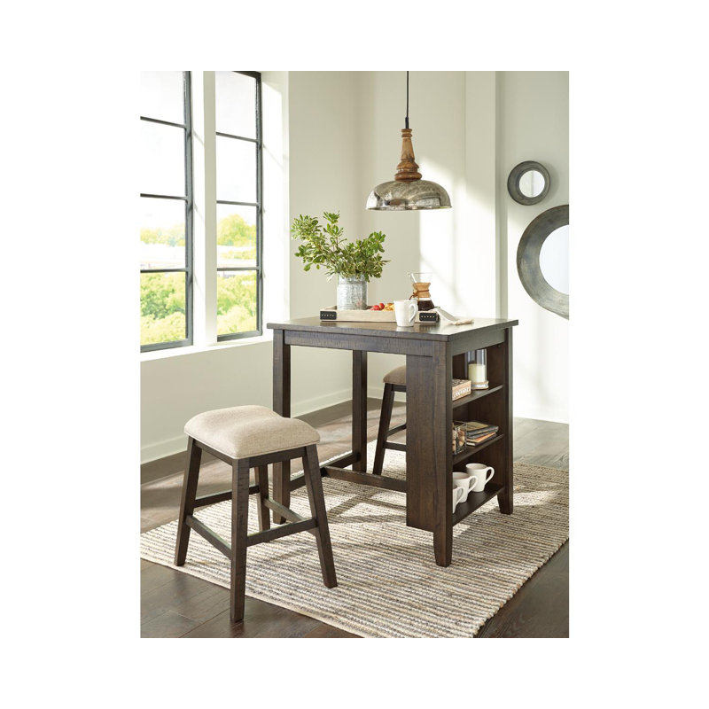 Gracie Oaks Chapdelaine Casual 3 Piece Counter Height Dining Set