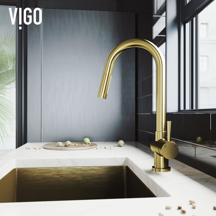 Vigo Gramercy Pull Down Single Handle Kitchen Faucet Reviews