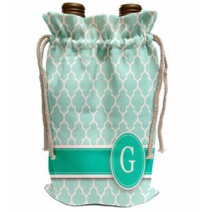 monogrammed insulated wine tote