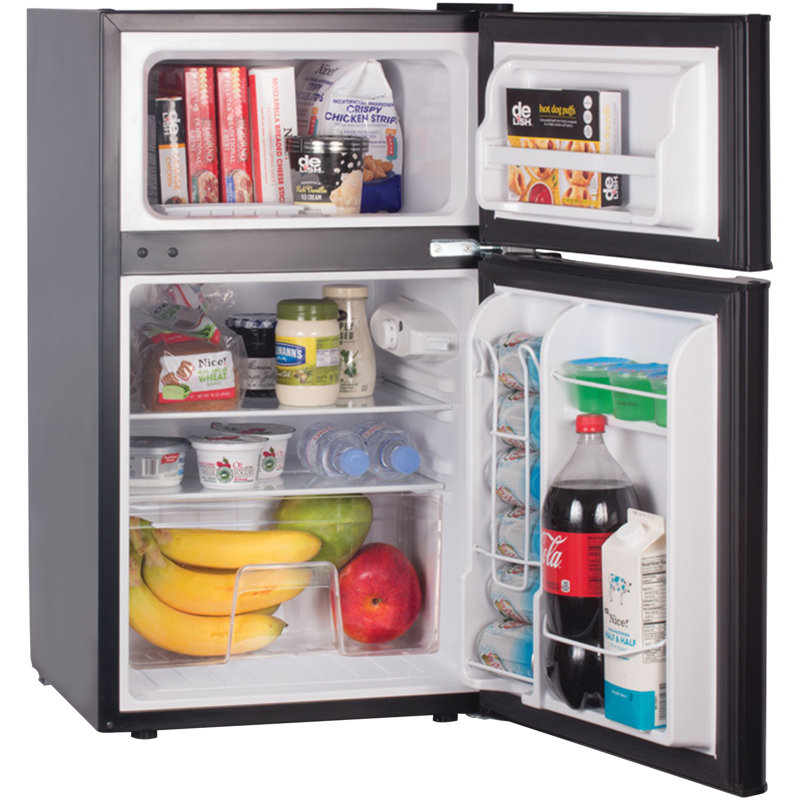 Commercial Cool 2 Door 3 2 Cu Ft Freestanding Mini Fridge With
