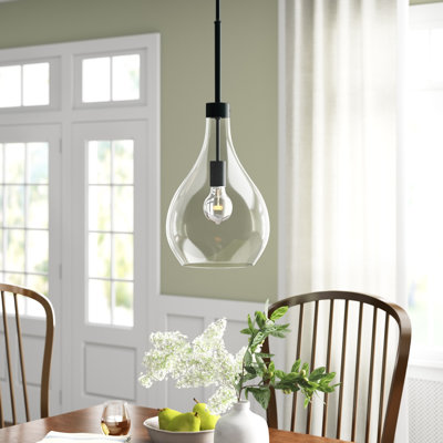 Keeler 1-Light Single Teardrop Pendant 