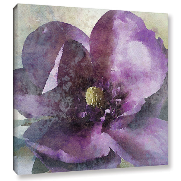 Alcott Hill Purple Spring Floral Rhapsody Painting Print On