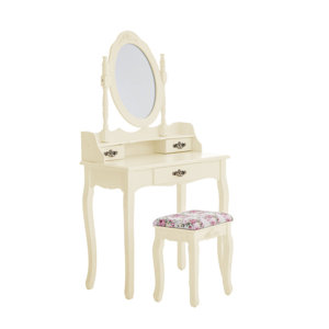 Schminktisch-Set Loire mit Spiegel von Home & Haus