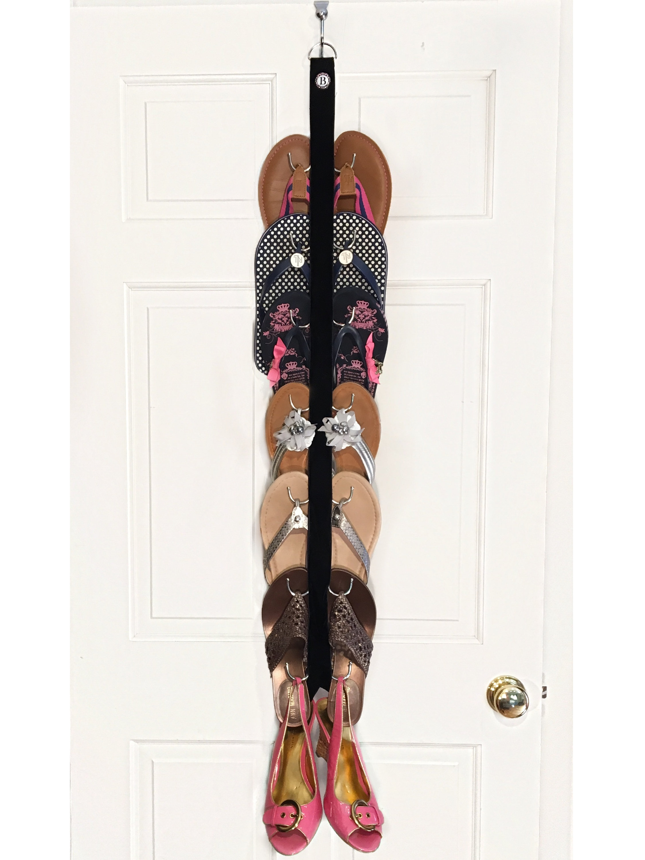 heavy duty 50 pair shoe rack on Rebrilliant Flip Flop 7 Pair Hanging Shoe Organizer Reviews Wayfair