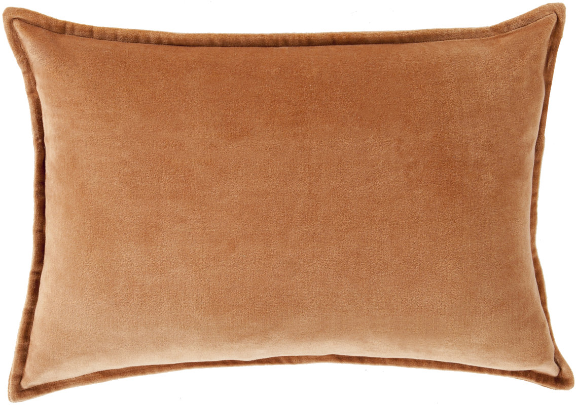 Trini Cotton Lumbar Pillow #orange #velvetpillow #pumpkinspice