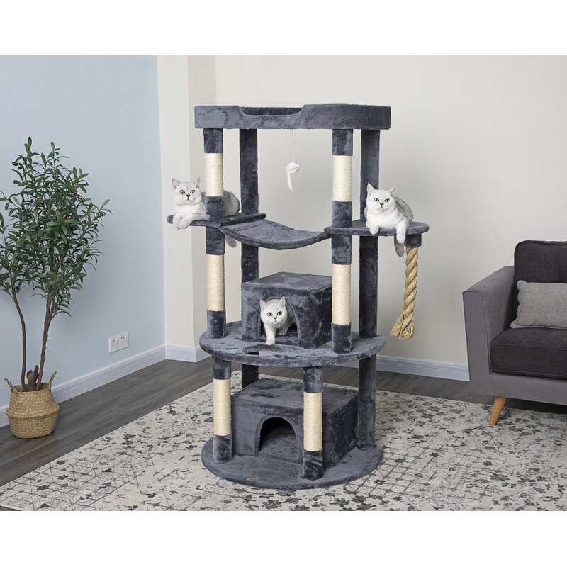 Go Pet Club 60 Jungle  Rope Cat  Tree Reviews Wayfair ca