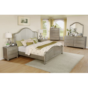 Aiden Panel 6 Piece Bedroom Set by Roundhill Furniture
