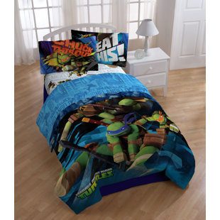 ninja turtle bedding sets wayfair ninja turtle twin comforter and sheet set