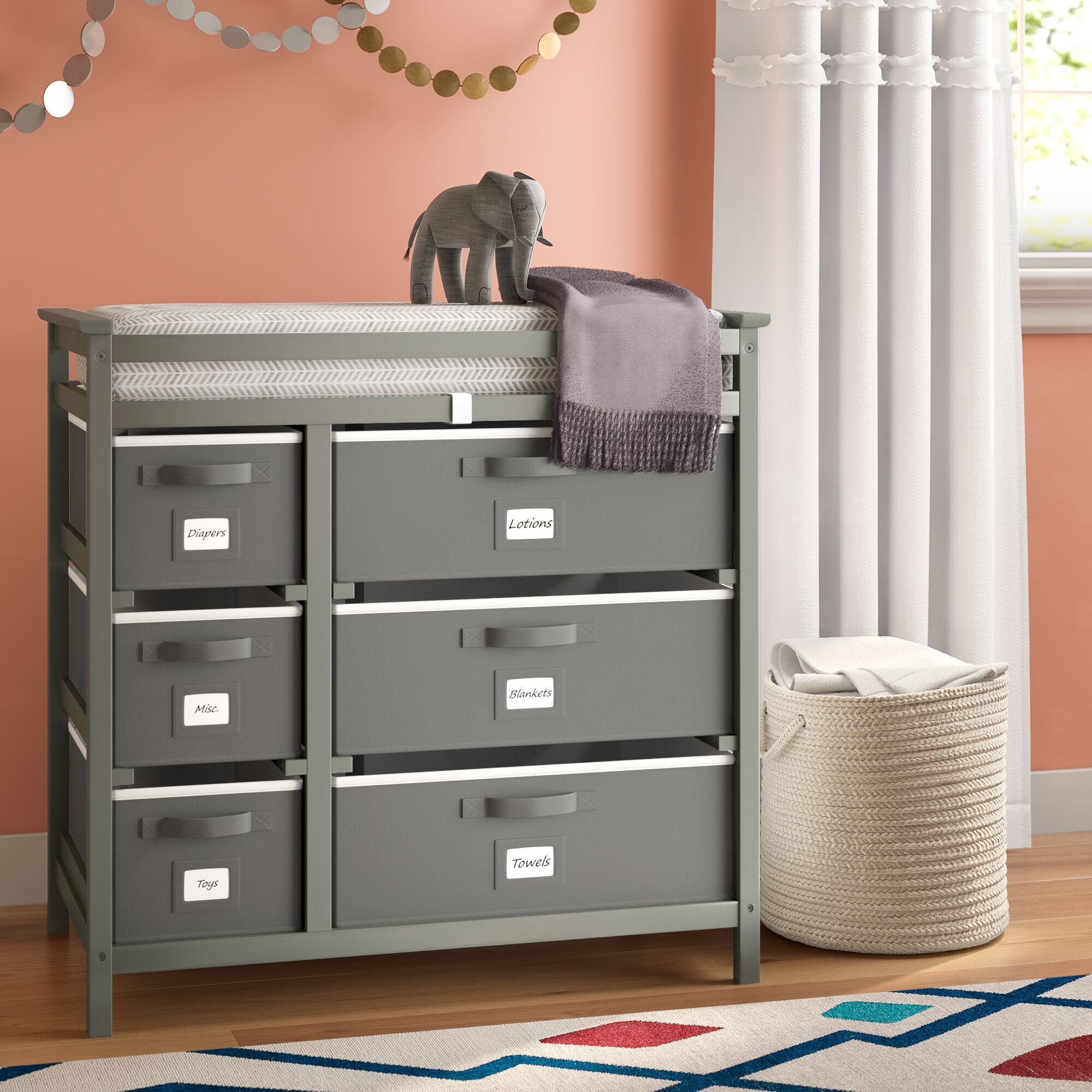 all modern changing table