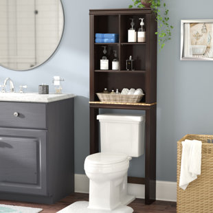 Over The Toilet Storage Cabinets Wayfair Milledgeville 23 25 X 68 63 Bathroom Shelf