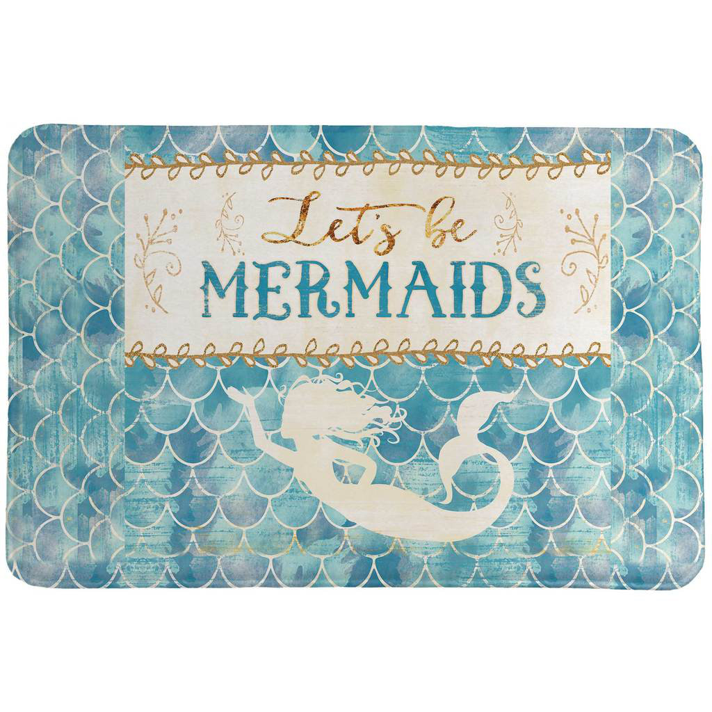 Rosecliff Heights Mariotti Lets Be Mermaids Rectangle Non Slip Bath Rug Wayfair