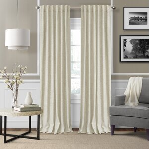 Colton 3 in 1 Solid Blackout Thermal Rod Pocket Single Curtain Panel