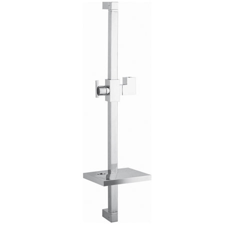 Kingston Br Claremont 23 6 Square Shower Slide Bar With Soap Claremont 23 6 Square Shower Slide Bar With Soap Dish