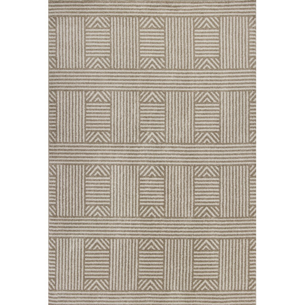 Lowesdale Beige Indoor/Outdoor Area Rug by George Oliver