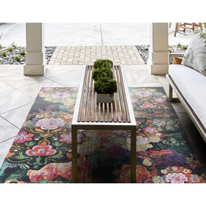 Arla Hand Woven Orange/Pink Indoor/Outdoor Area Rug