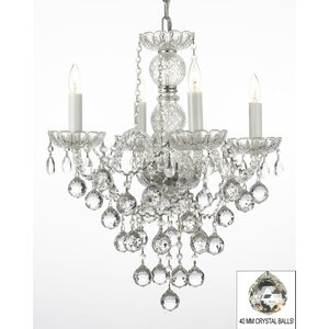 Hoffman 4-Light Crystal Chandelier